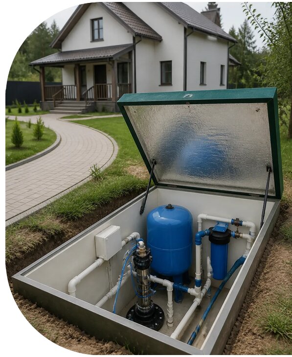 Автономное водоснабжение дома в Абакане от 153225 р. | АПаруса-Бкн